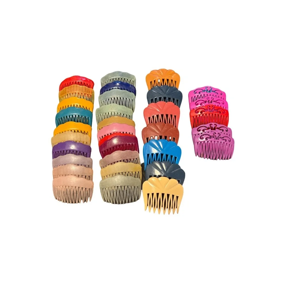 Unbranded Hair Combs Women OS Multi Vintage Plastic Side Comb Bulk Lot 35pc